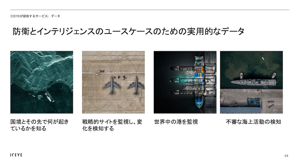 防衛のユースケース(出典:ICEYE作成資料)
